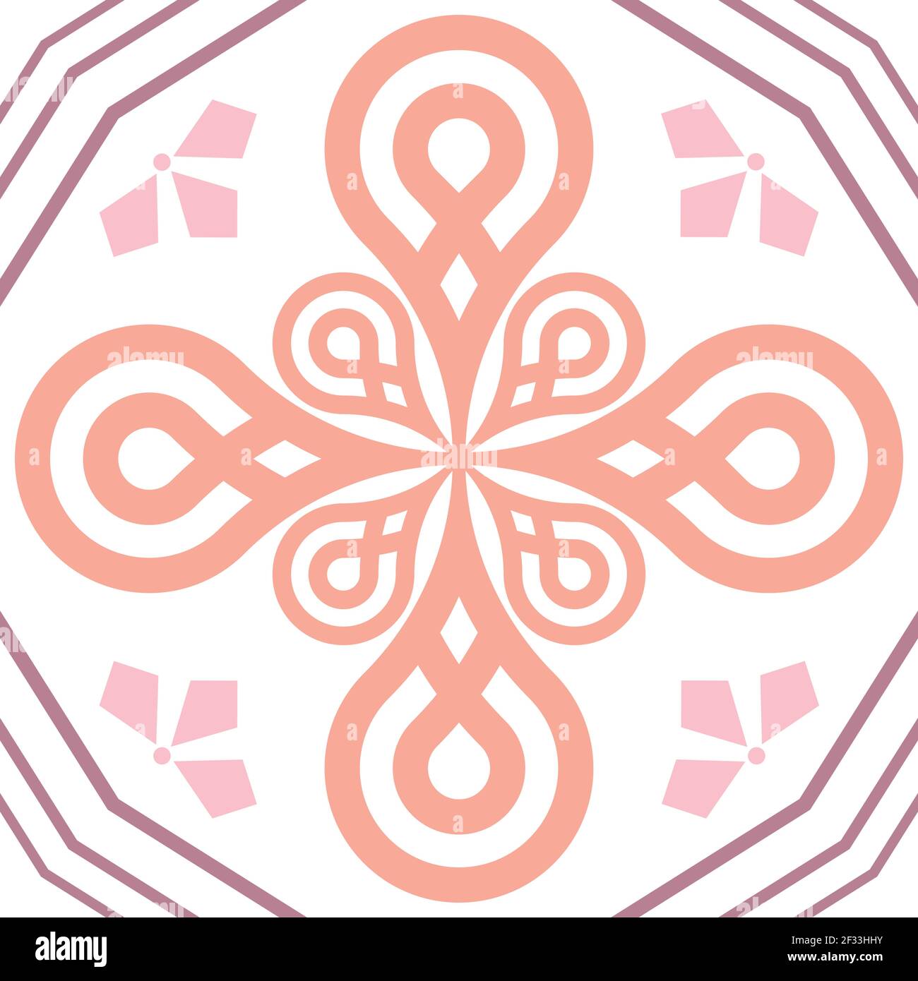 Modern abstract seamless vector pattern. Modern stylish abstract texture. Repeating geometric tiles from striped elements. elegant vector pattern. Stock Vector