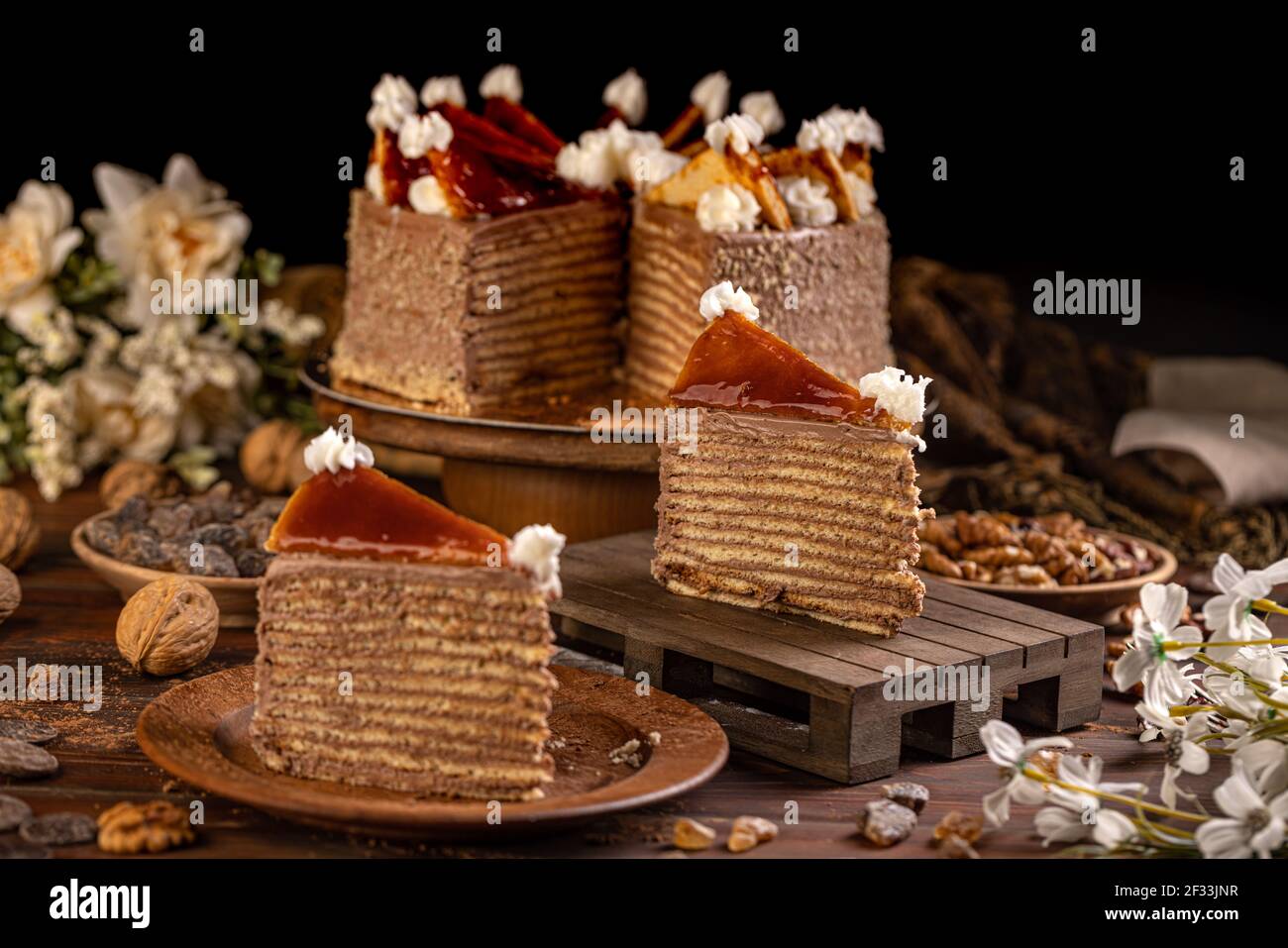 Dobos torte hi-res stock photography and images - Alamy