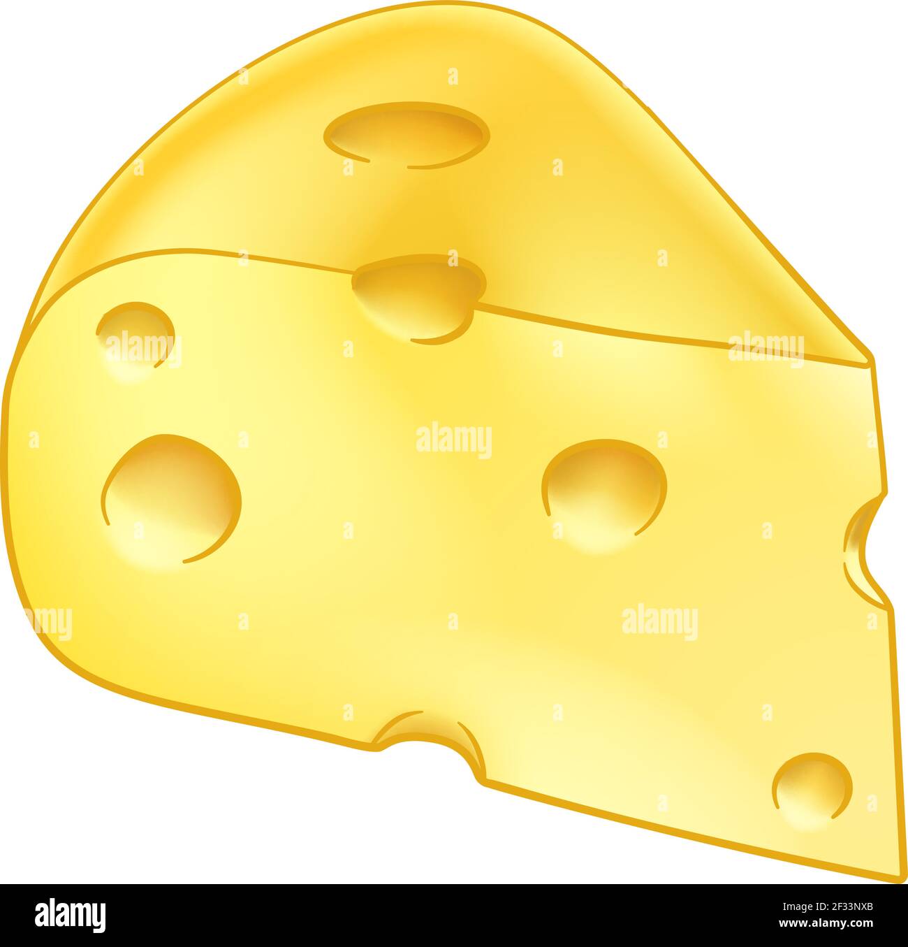 Swiss Cheese Cartoon Illustration Stock Vector Image & Art Alamy