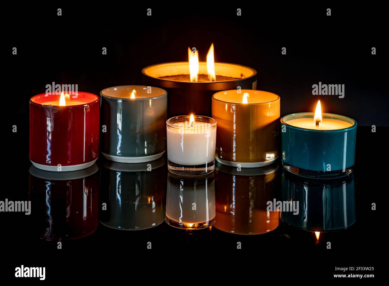 Image of beautiful candles hi-res stock photography and images - Alamy