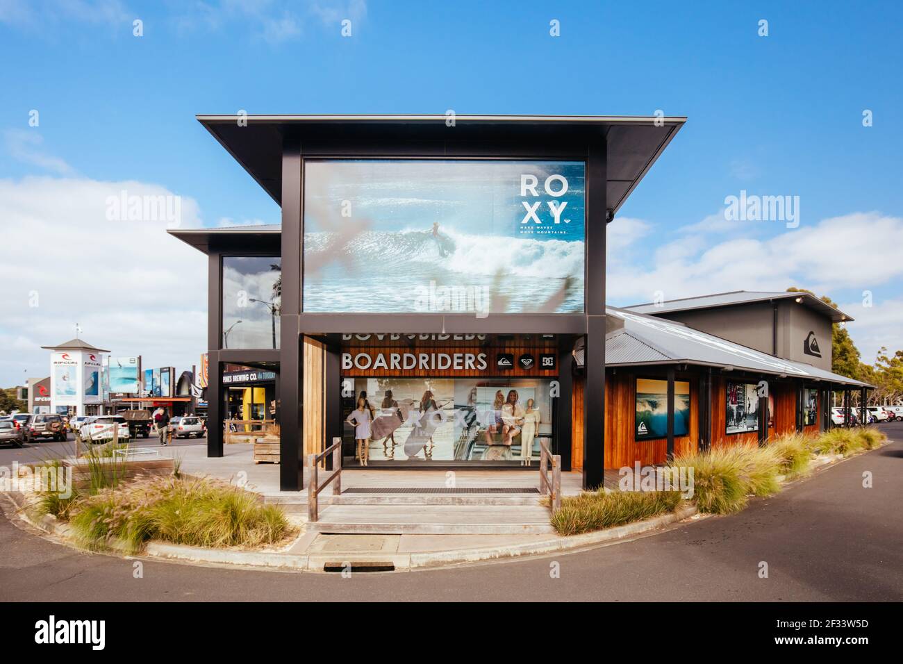Torquay Surf Shops in Australia Stock Photo Alamy