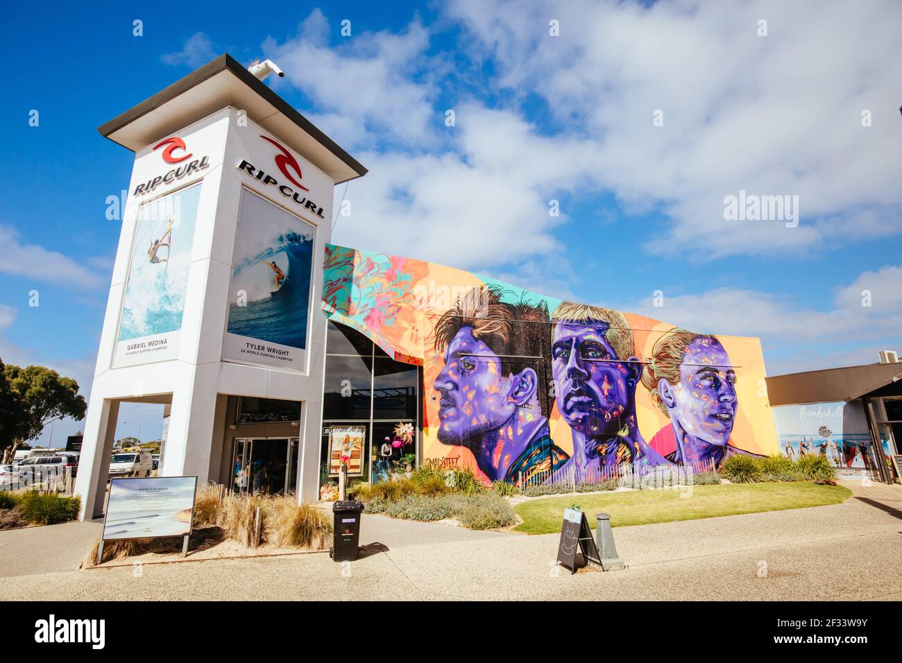 Torquay Surf Shops in Australia Stock Photo Alamy