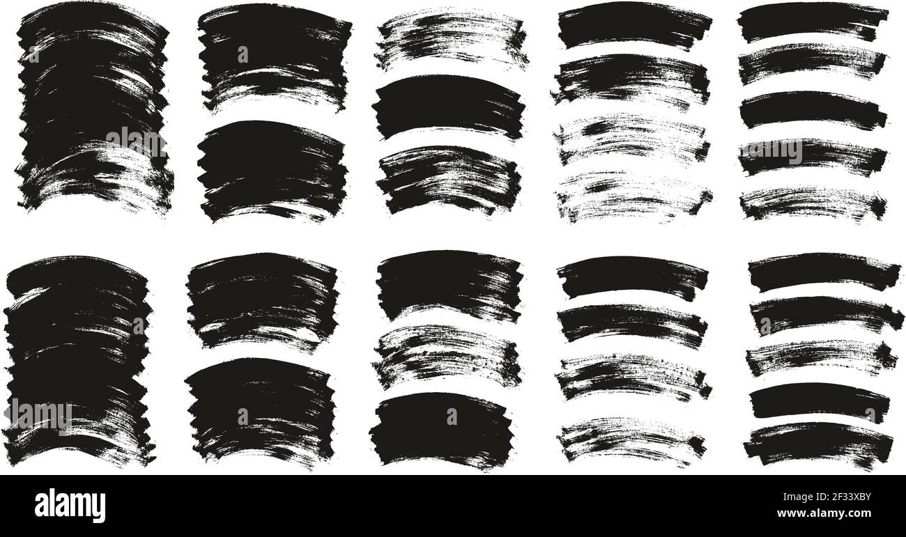 Flat Paint Brush Thin Long Curved Background High Detail Abstract