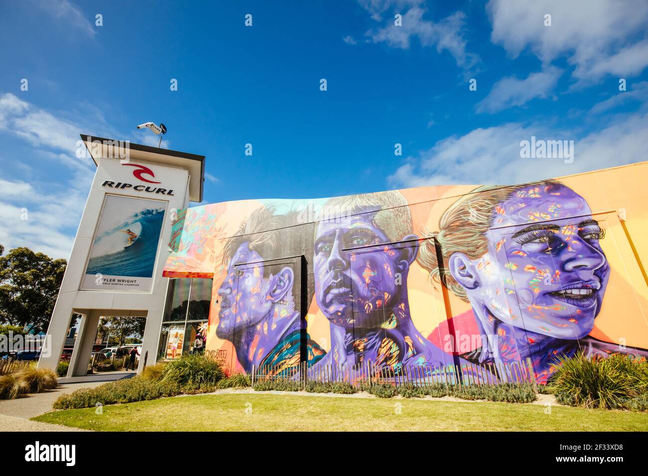 Torquay Surf Shops in Australia Stock Photo Alamy
