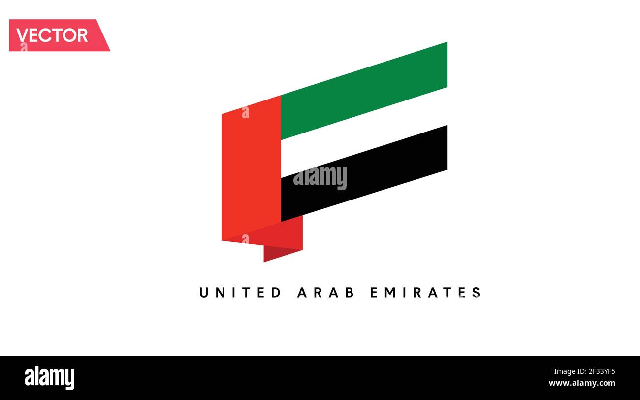 Flag of united arab emirates Stock Vector Images - Alamy
