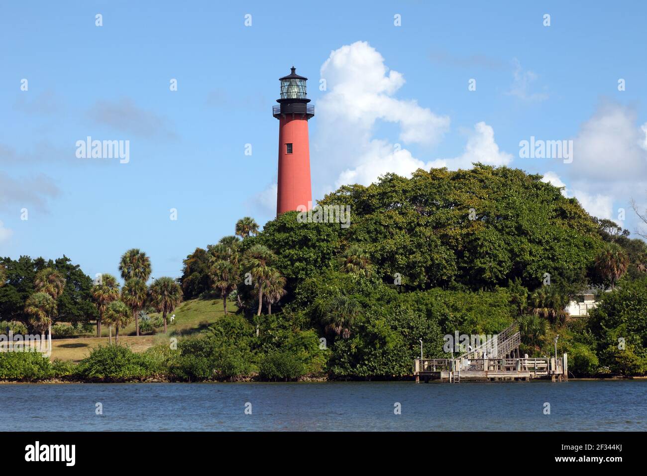 geography / travel, USA, Florida, West Palm Beach, Jupiter Inlet Light (1860), West Palm Beach, Additional-Rights-Clearance-Info-Not-Available Stock Photo