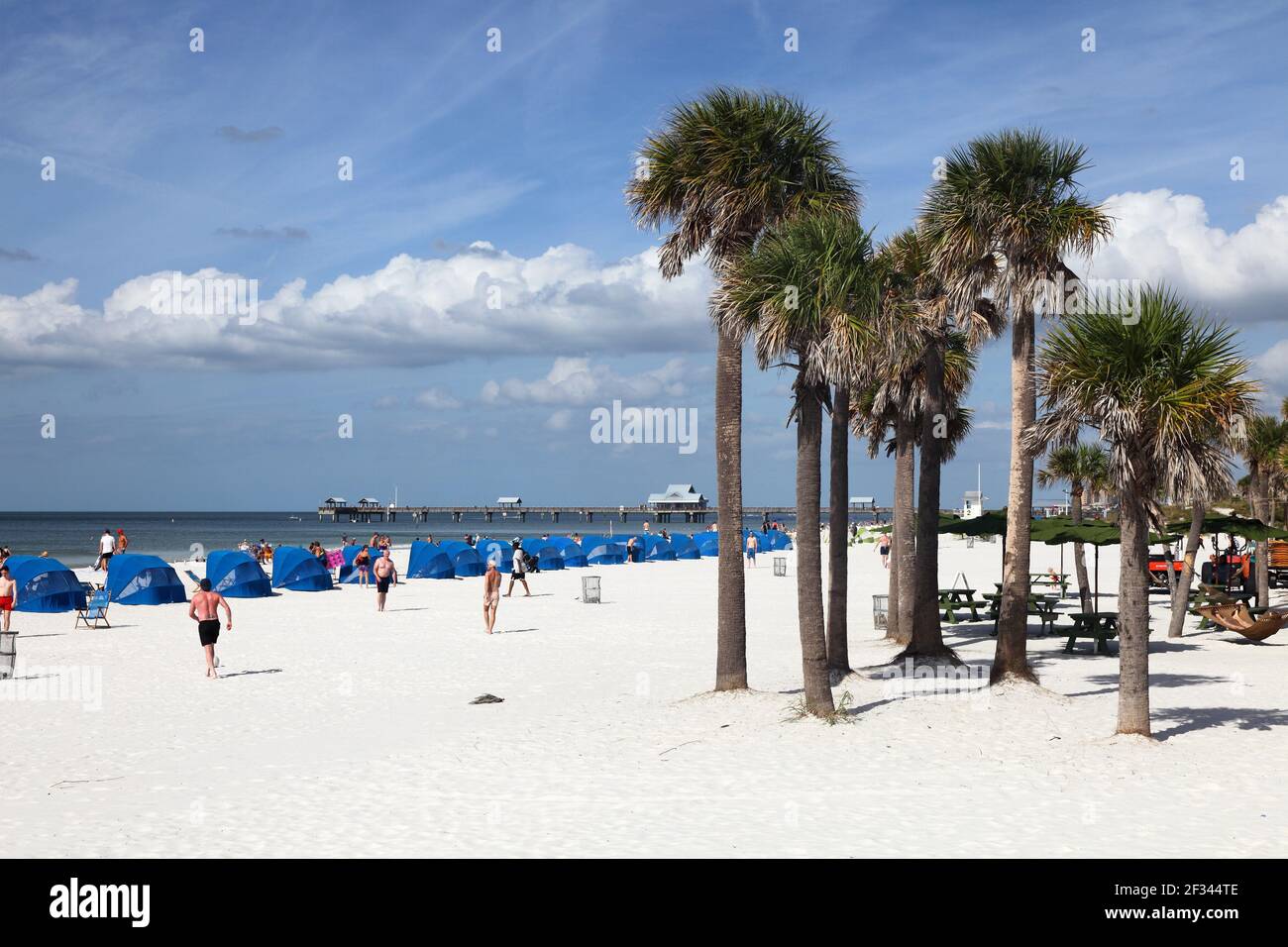 geography / travel, USA, Florida, St. Petersburg, Clearwater Beach, Clearwater, St. Petersburg, Additional-Rights-Clearance-Info-Not-Available Stock Photo