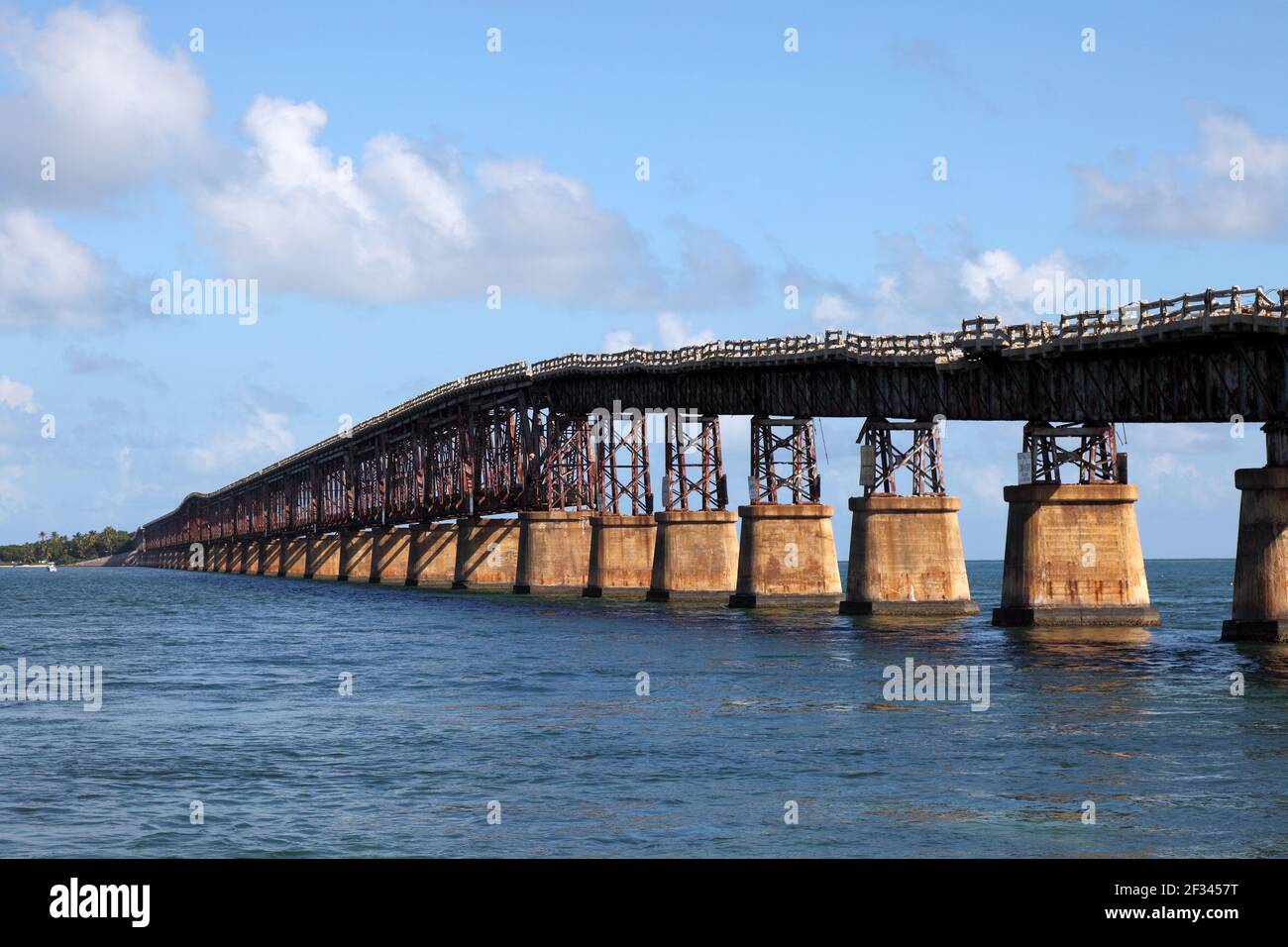 geography / travel, USA, Florida, Keys, Old Bahia Honda Bridge, Keys, Additional-Rights-Clearance-Info-Not-Available Stock Photo