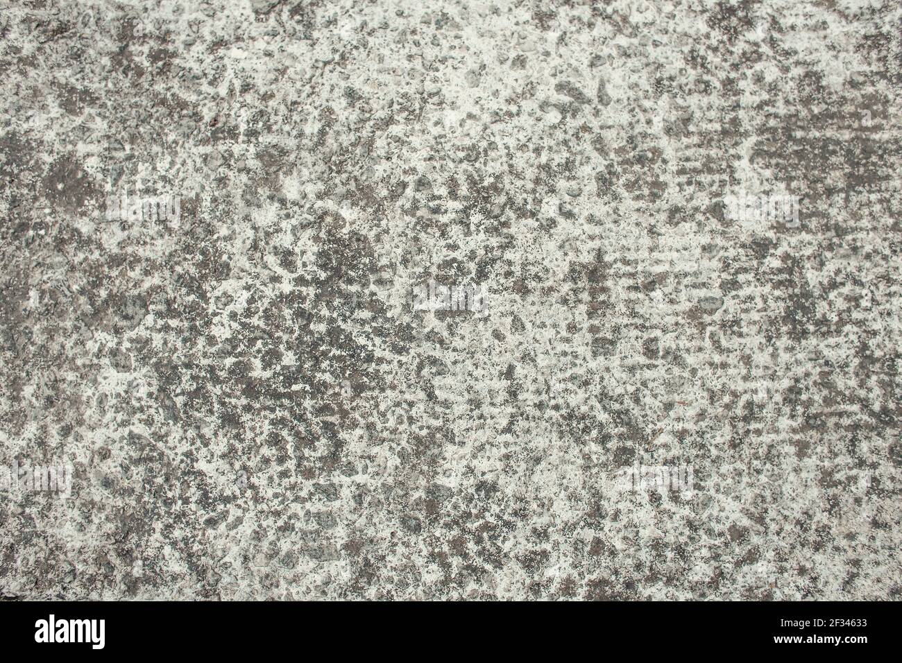 background with unpolished, grey granite, top view Stock Photo