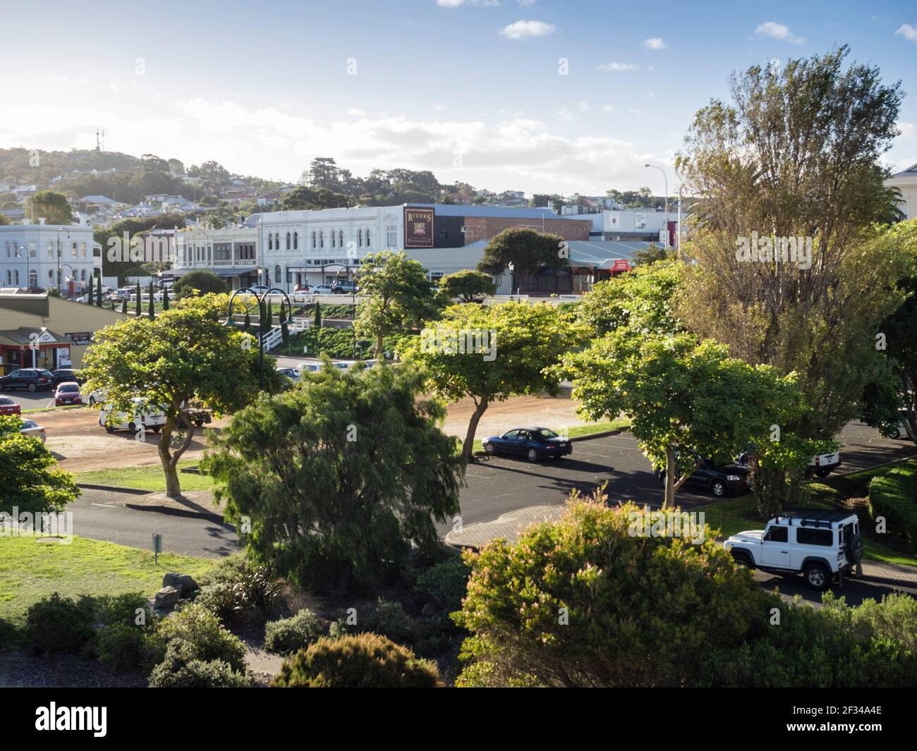 Queens Park looking towards Stirling Terrance,  Albany,  Western Australia. Stock Photo