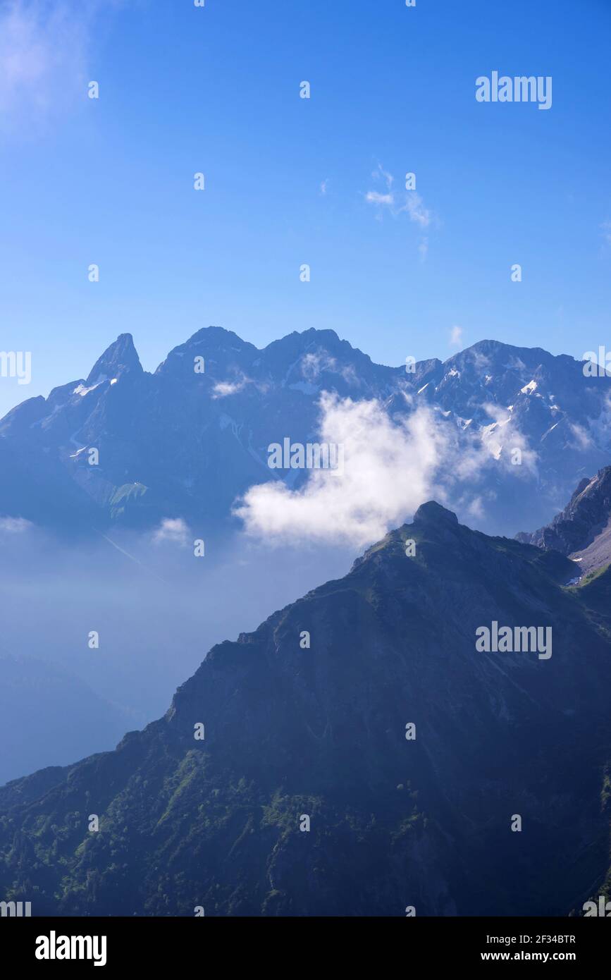 geography / travel, Germany, Bavaria, main crest of the Allgaeu Alps, Allgaeu, Freedom-Of-Panorama Stock Photo
