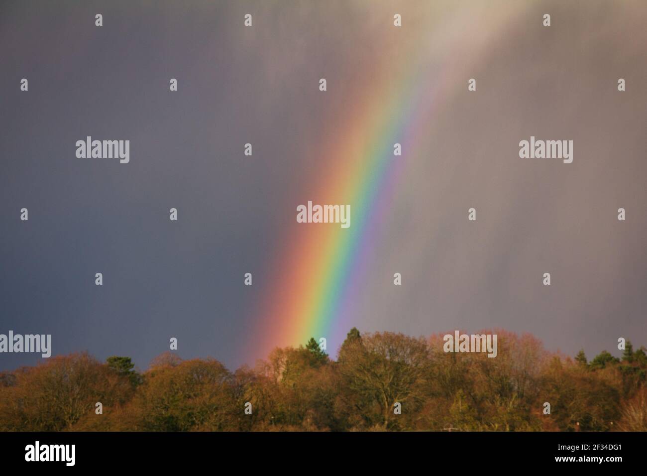 Rainbow and dark sky hi-res stock photography and images - Alamy