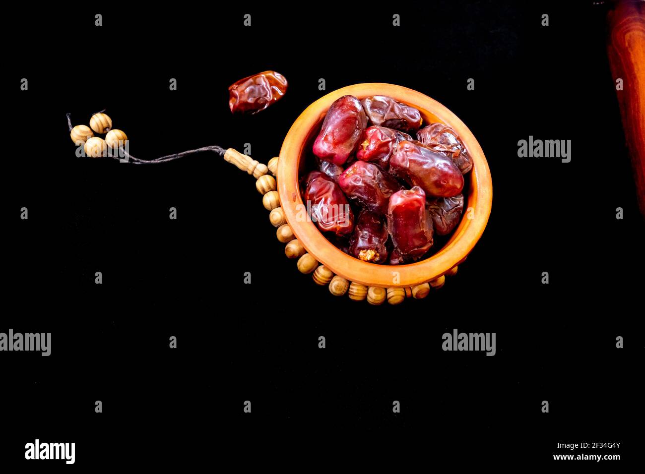 Small pot filled with dates Stock Photo Alamy