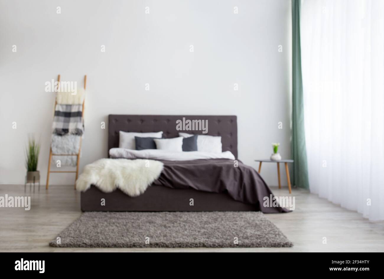 View of Ideas for scandinavian minimalist modern apartment design at home Stock ...