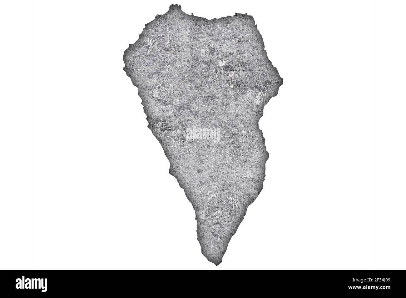 Map of La Palma on weathered concrete Stock Photo - Alamy