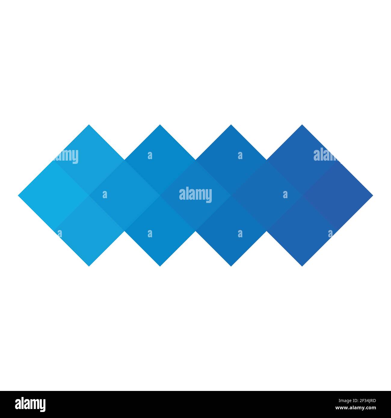 Abstract pixelized mosaic logo design Stock Vector