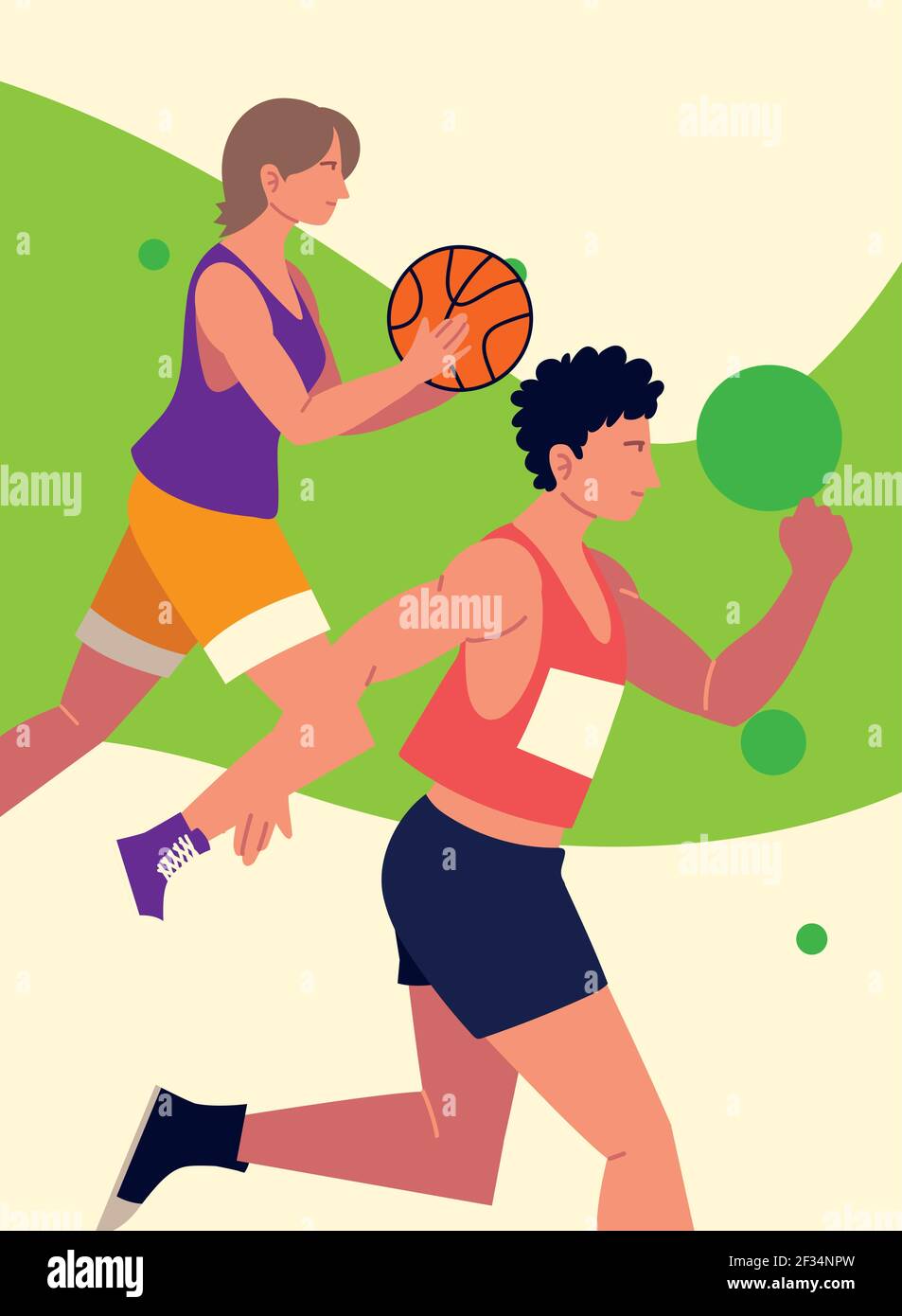 people sport runner basketball player Stock Vector Image & Art Alamy