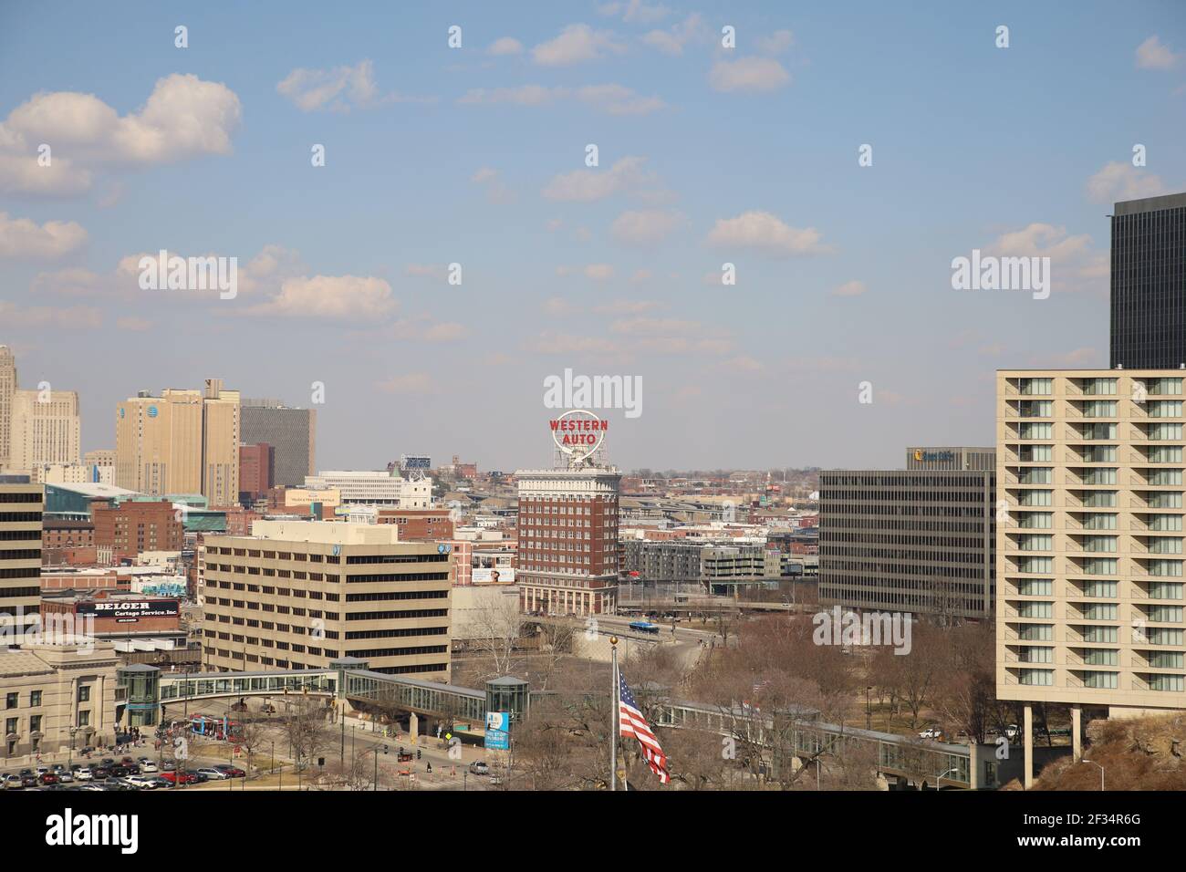 KANSAS CITY, UNITED STATES Mar 06, 2021 Overlooking the Western Auto