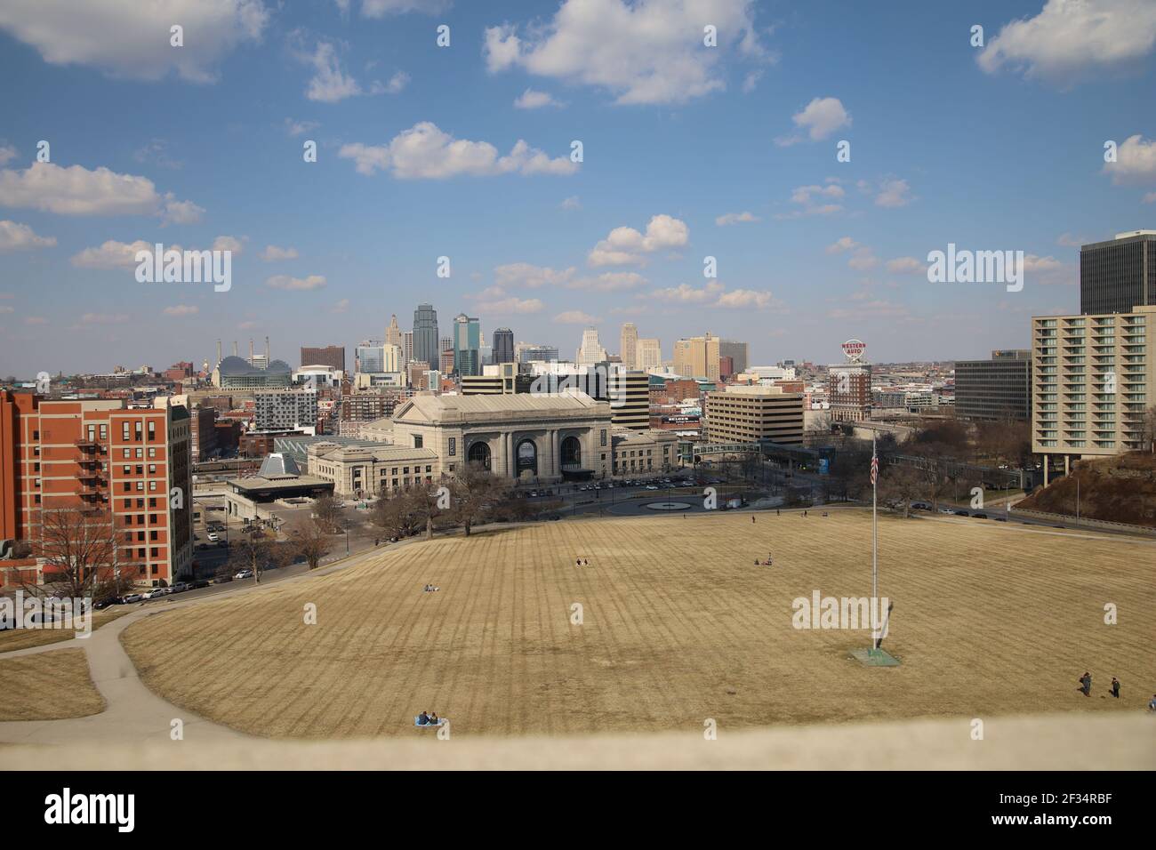 KANSAS CITY, UNITED STATES Mar 06, 2021 Overlooking Union Station