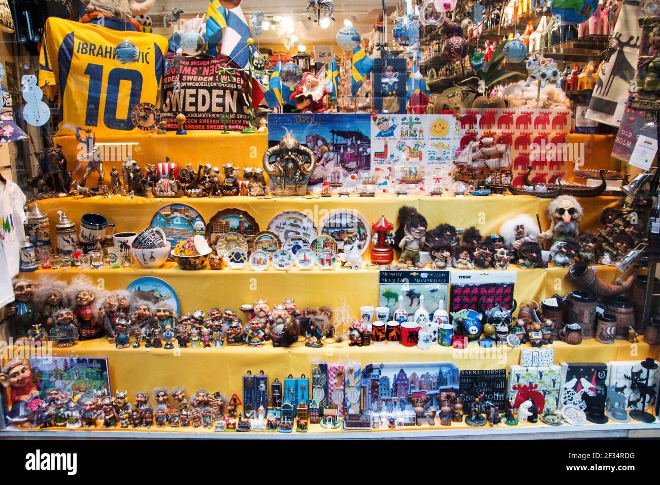 Souvenirs in a shop in the Old Town, Stockholm Stock Photo Alamy