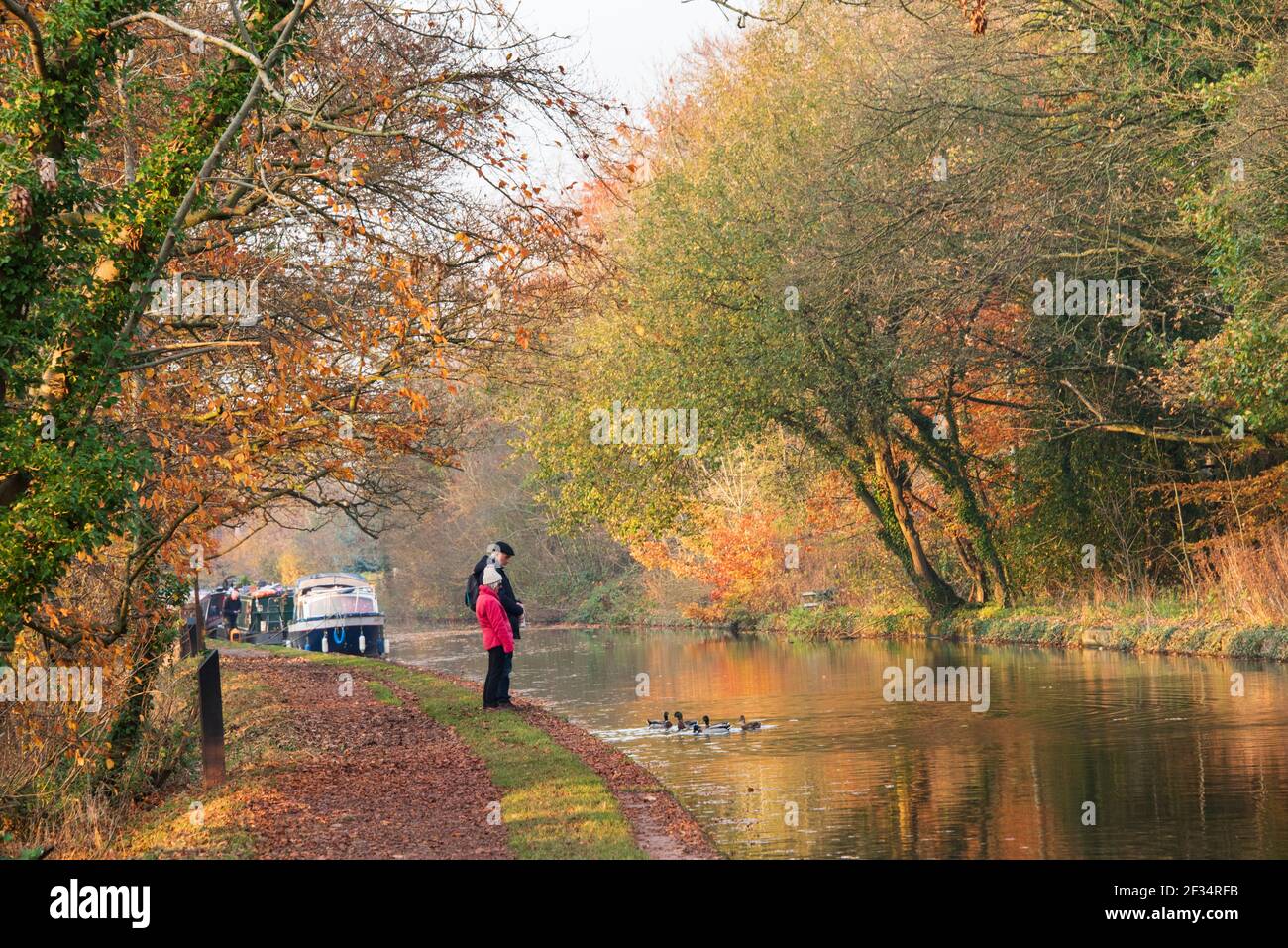 Market Drayton Canal Stock Photo Alamy