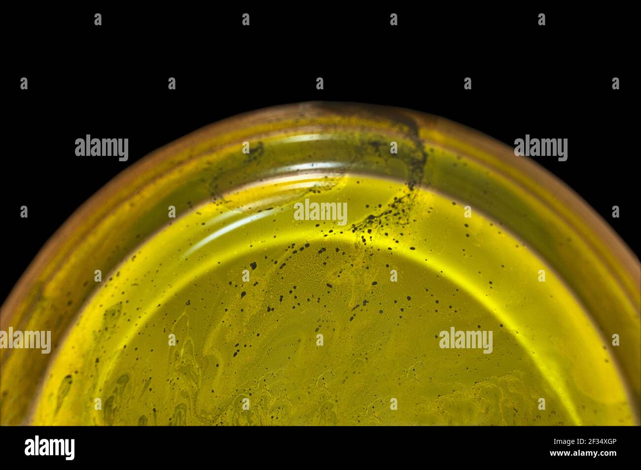 Soap bubble in horizontal format about to burst. Stock Photo