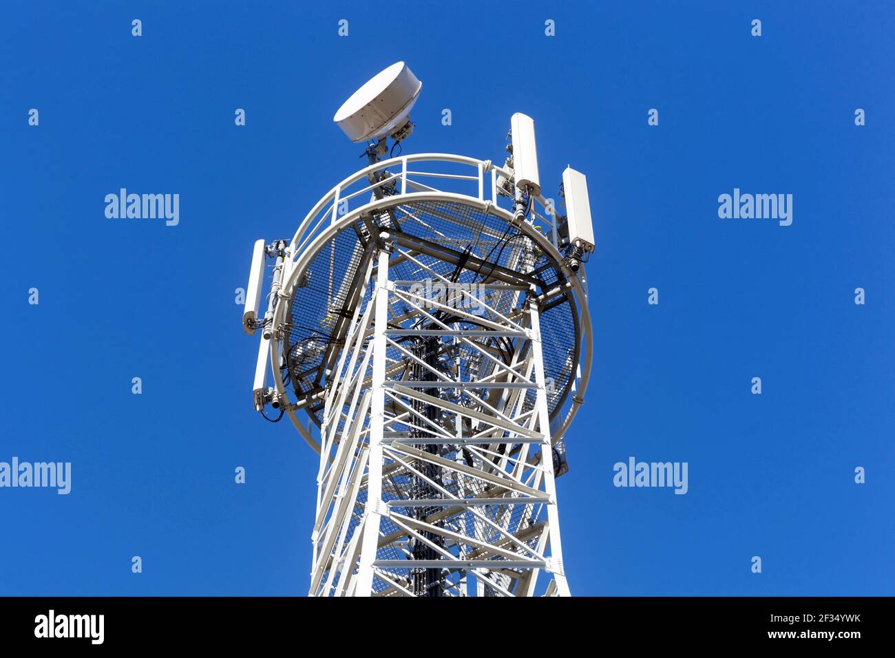 Telecommunications mast Stock Photo