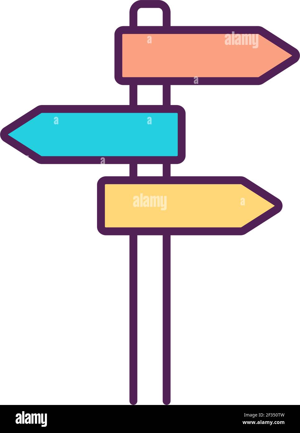 Providing solutions RGB color icon Stock Vector
