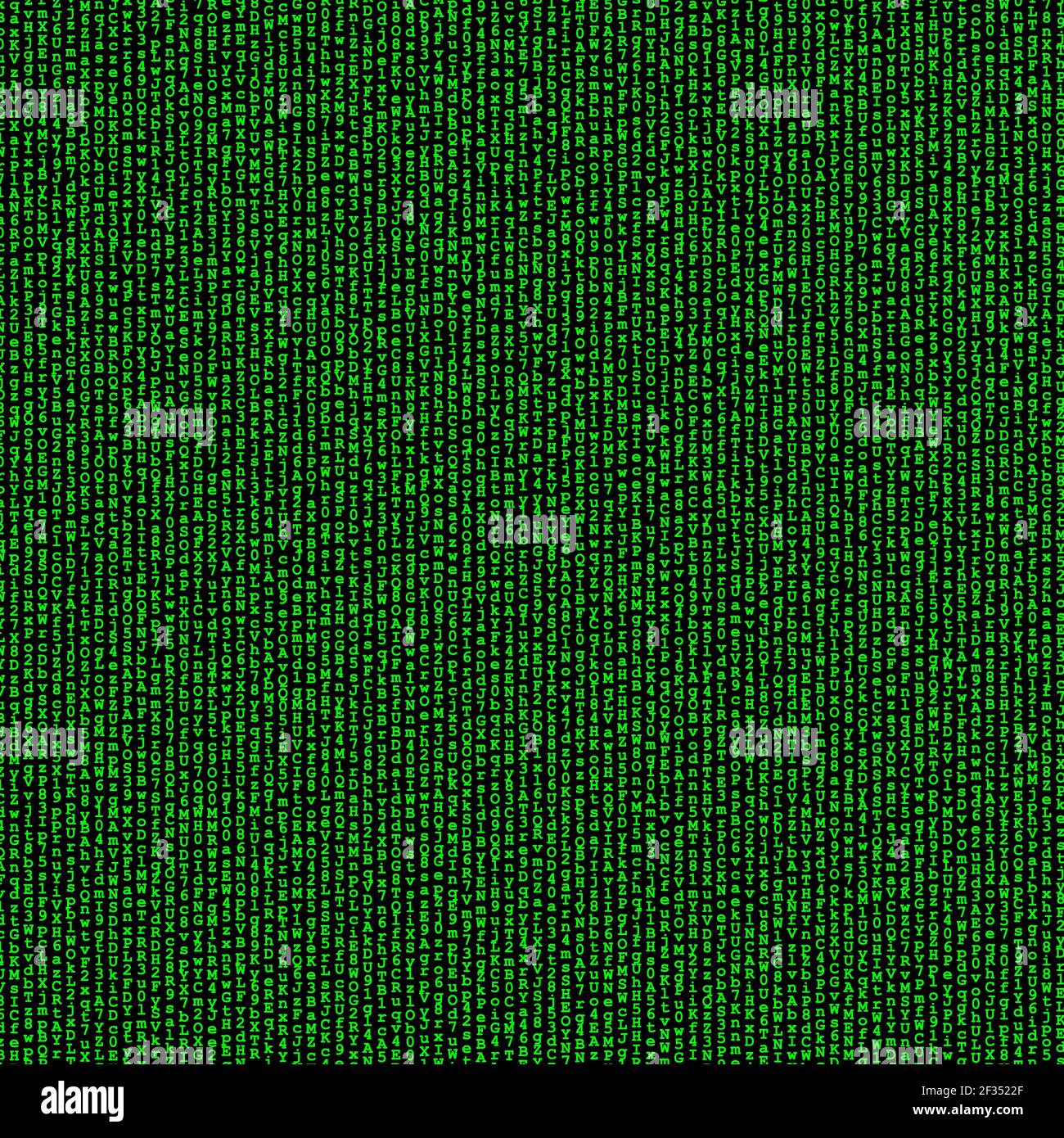 Green digital matrix background Stock Photo