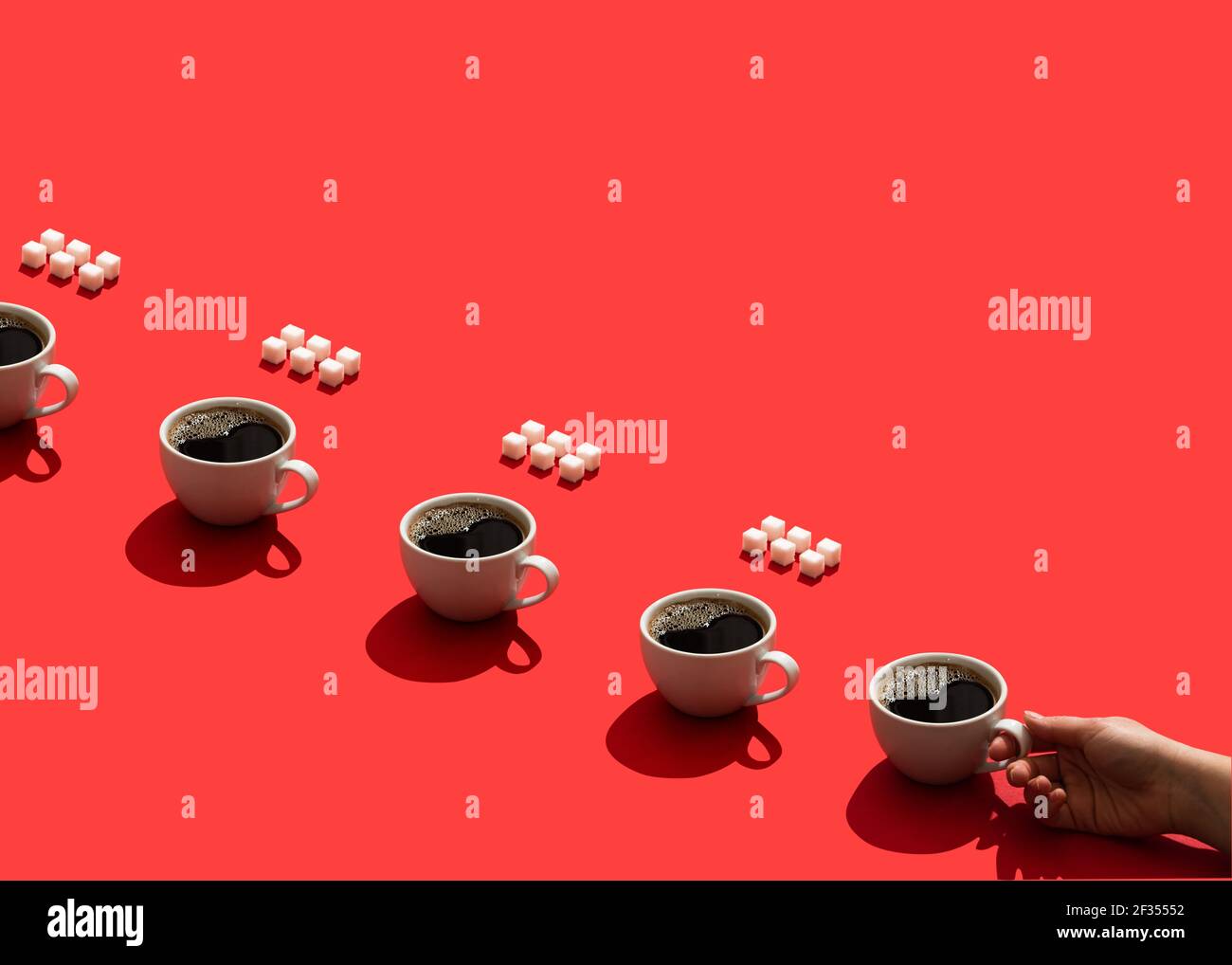 Coffee structure pattern red hi-res stock photography and images - Alamy