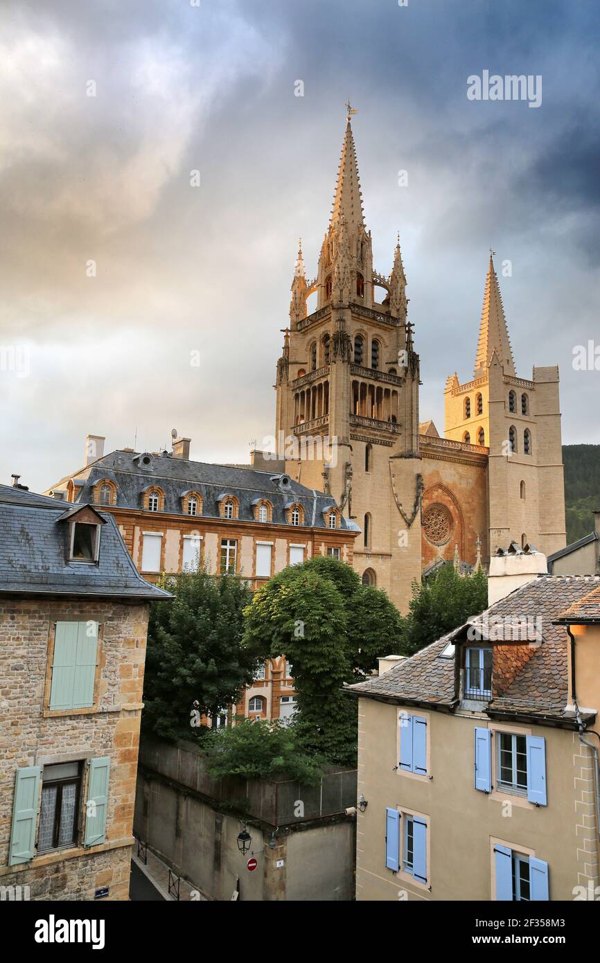 Mende (south of France) Mende Cathedral (“Basiliquecathedrale Notre