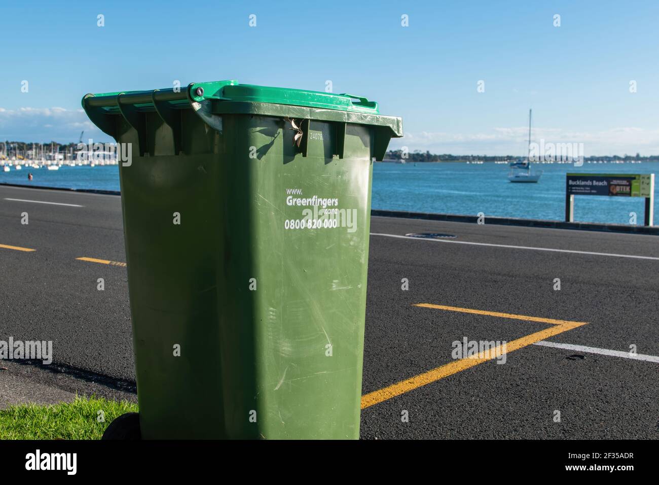 AUCKLAND, NEW ZEALAND Mar 01, 2021 View of GreenFingers garden waste