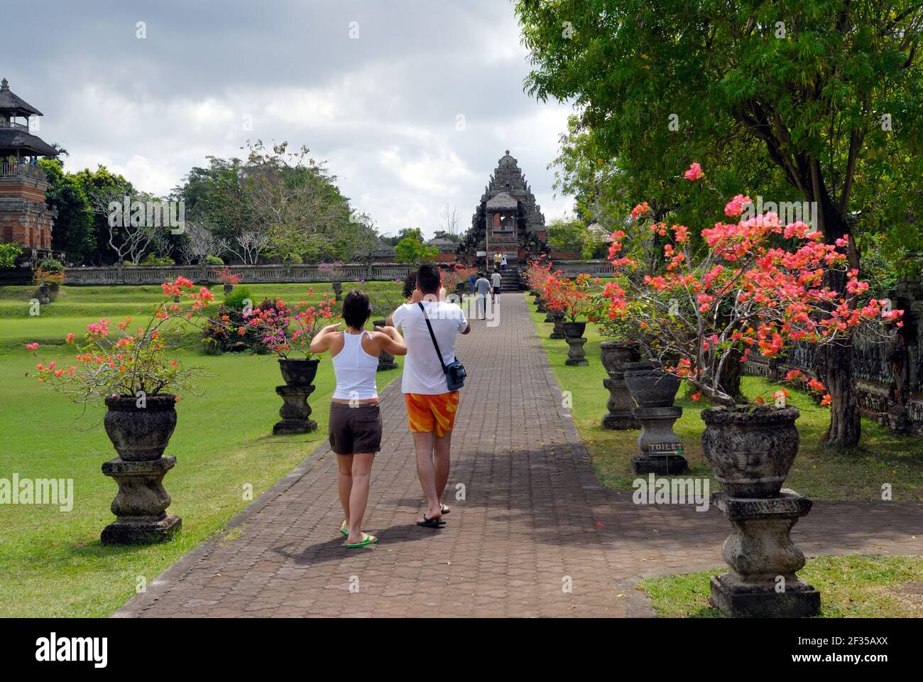 Mengwi, temple complex Pura Taman Ayun, is one of the six national temples of Bali, Indonesia Stock Photo