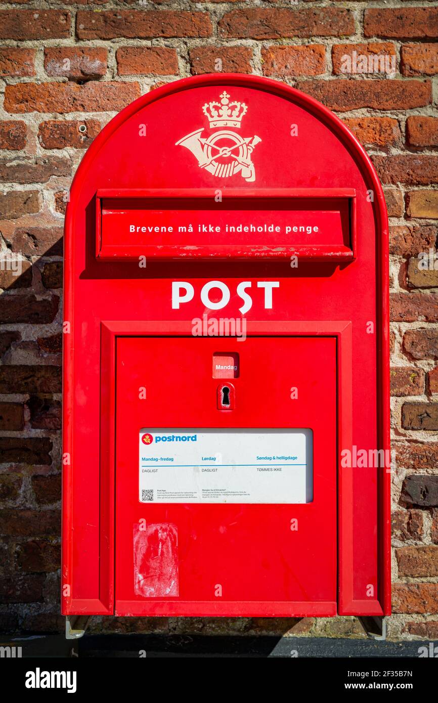 Traditional Danish letterbox, Denmark Stock Photo - Alamy