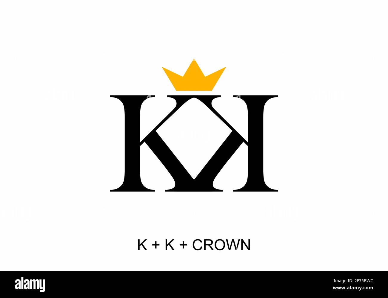 Initial kk Stock Vector Images - Alamy