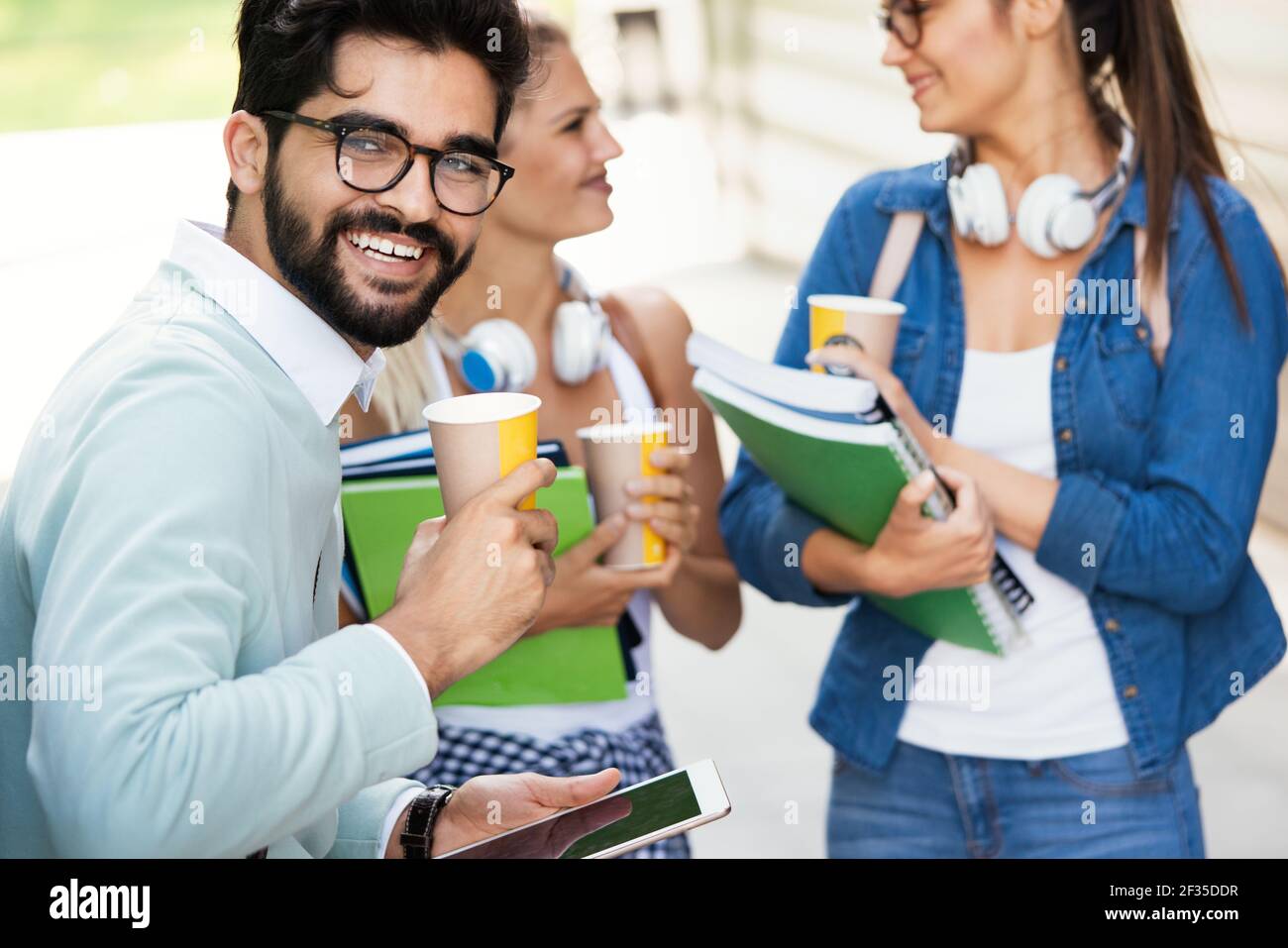 Diversity Students Friends Happiness Teamwork Ideas Concept Stock Photo ...