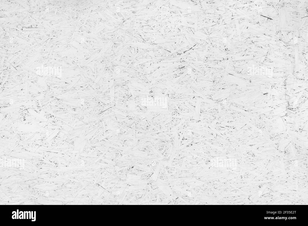 White paint on chipboard surface, pressed wood texture background Stock