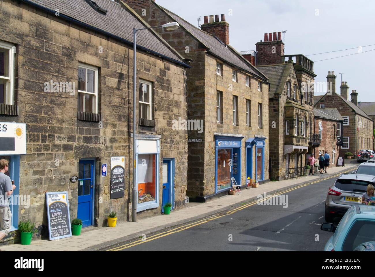 traditional buildings, and restaurant on Northumberland