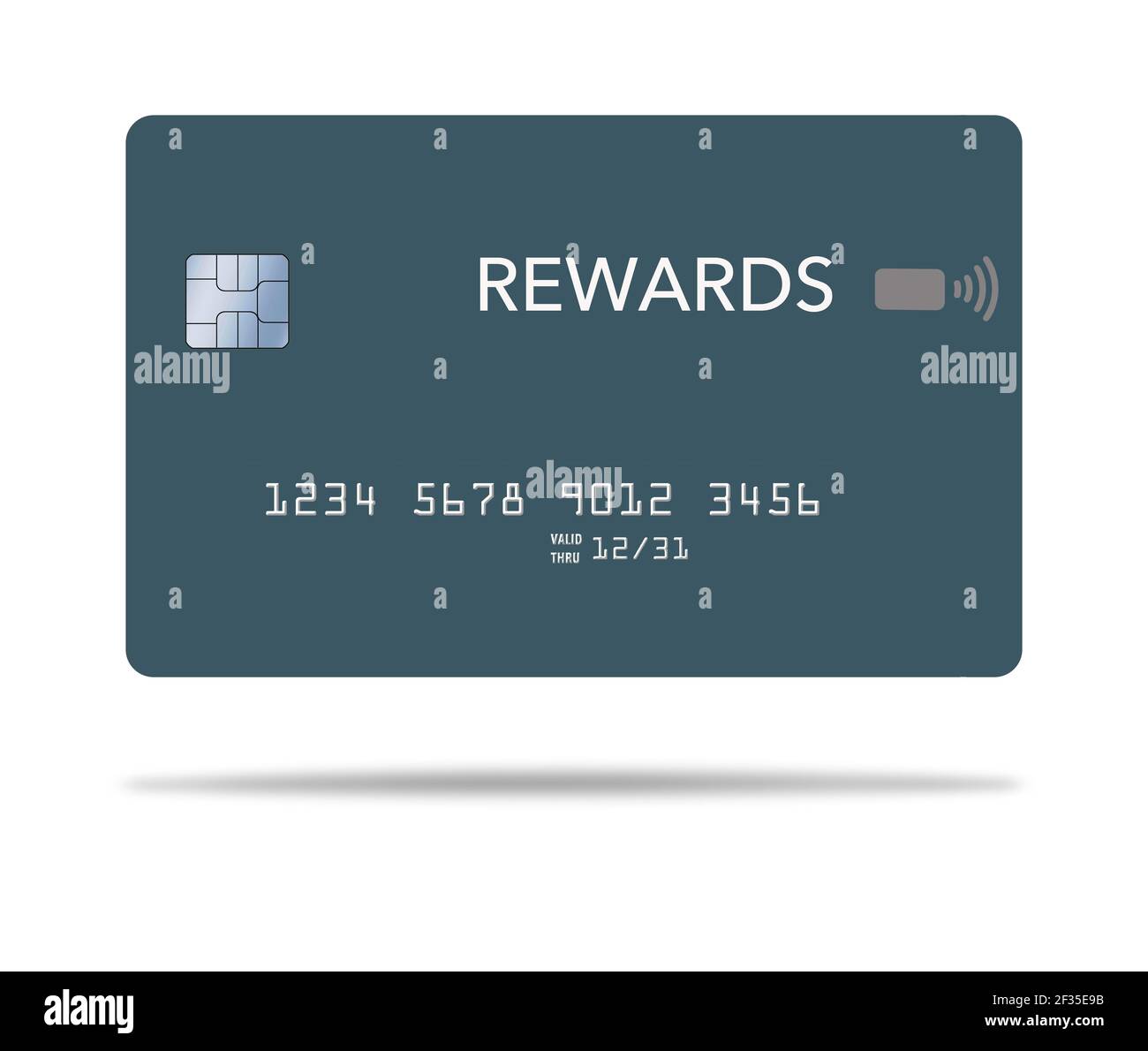 Here is a reward credit card. It is 3D and generic Stock Photo Alamy