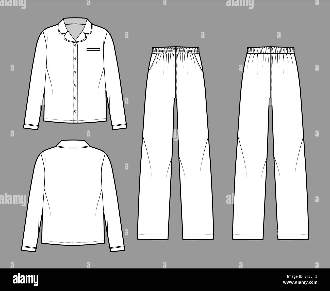 Set of Sleepwear Pajamas shirt, pants 