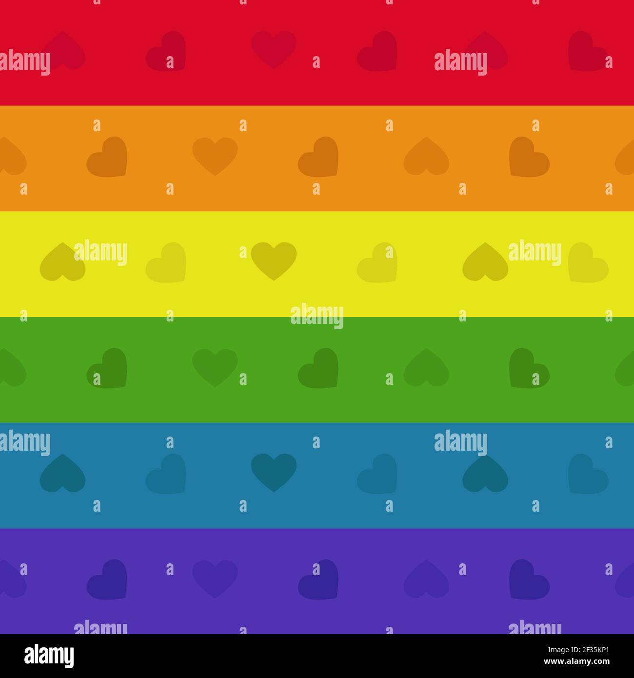 Rainbow hearts Stock Vector Images - Alamy