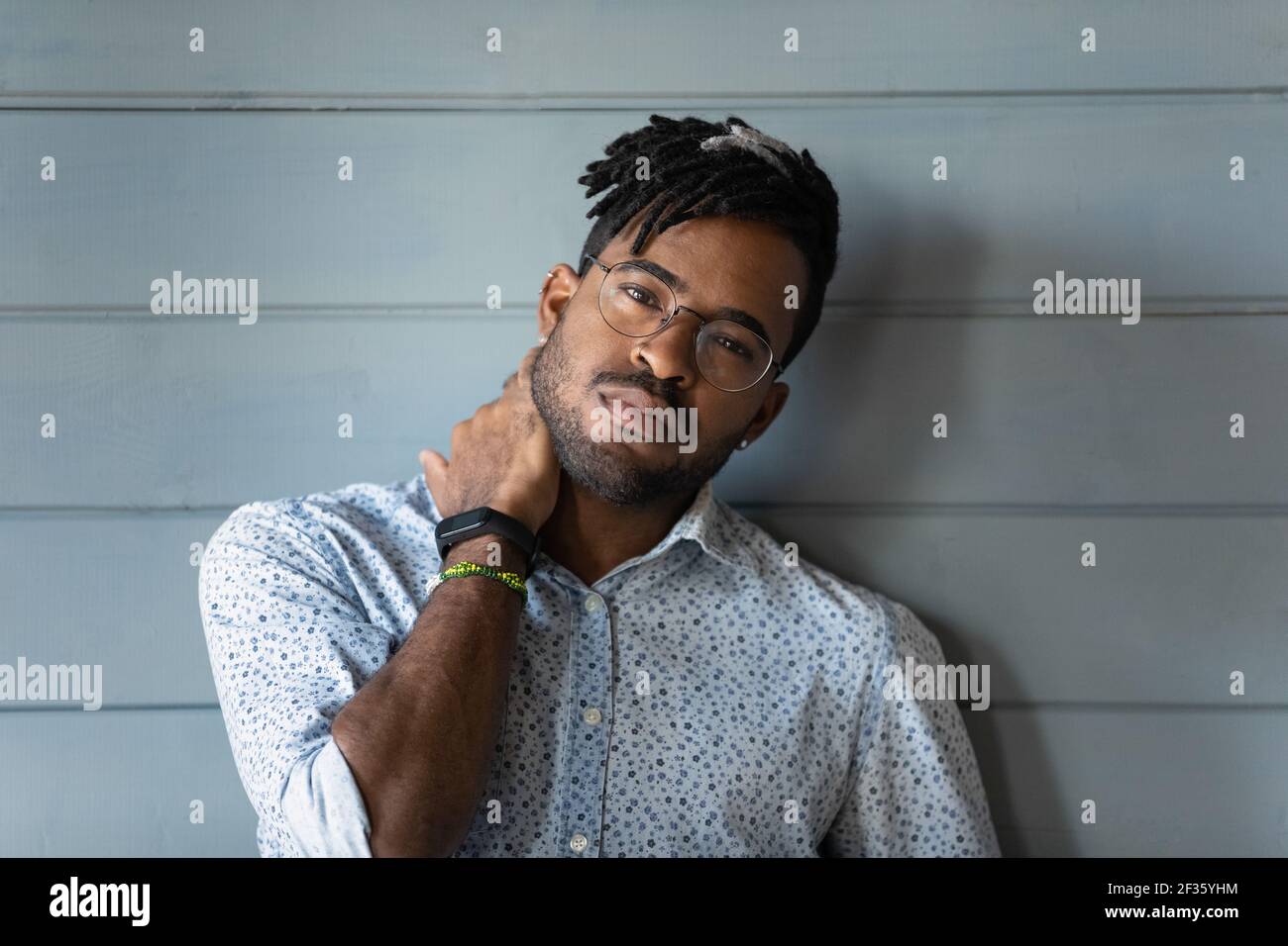 African-American Black Man Face. Stock Photo - Image of studio, ethnicity:  89747920