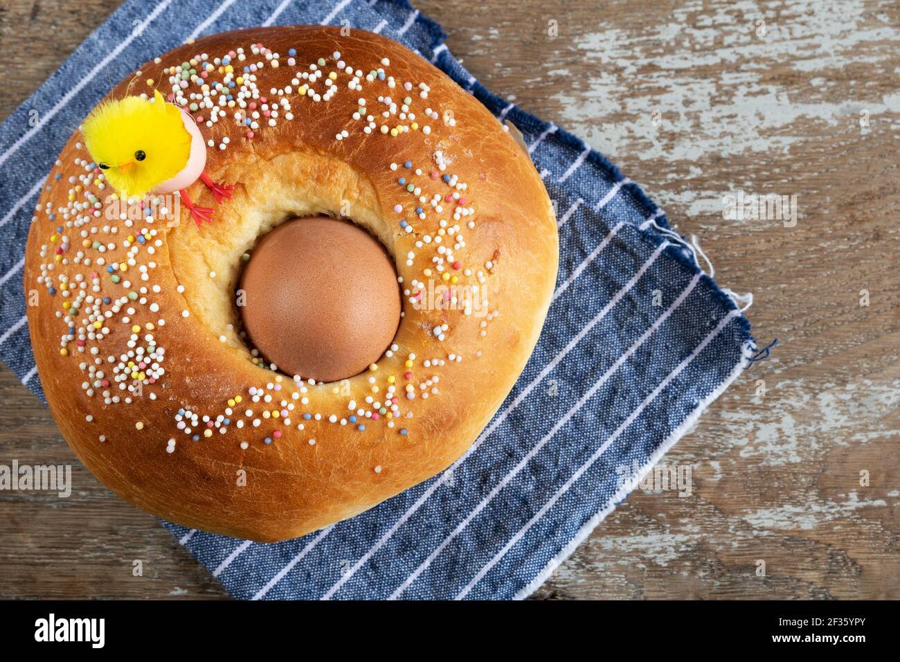 Homemade easter bread traditional spanish recipe Stock Photo Alamy