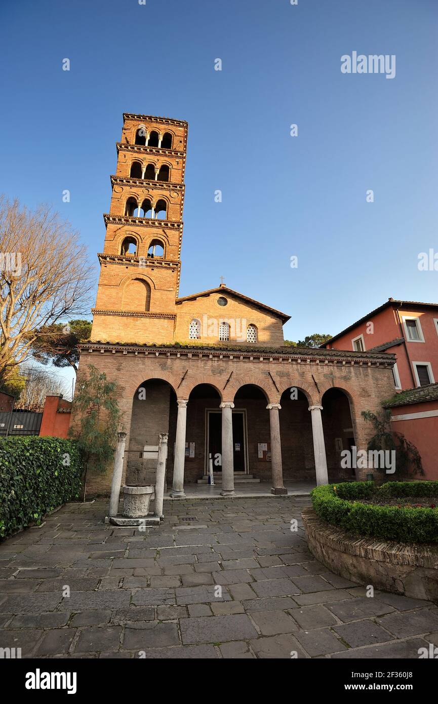 italy, rome, church of san giovanni a porta latina Stock Photo