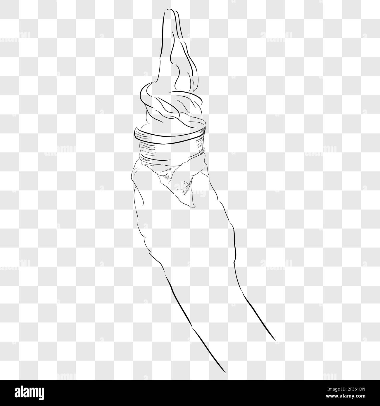 Vector Hand Draw Sketch Hand Holding Ice Cream Cone At Transparent Effect Background Stock Vector Image Art Alamy Vector Hand Draw Sketch Hand Holding Ice Cream Cone At Transparent Effect Background Stock Vector Image Art Alamy