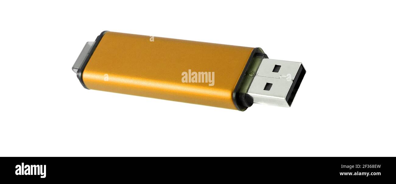 Flash Drive. USB flash memory stick pendrive isolated isolated on white background Stock Photo