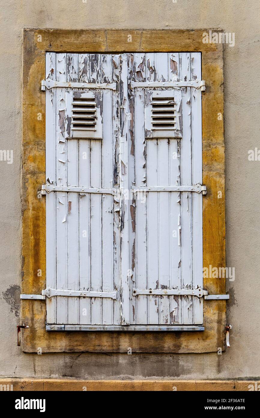 wooden shutters Stock Photo