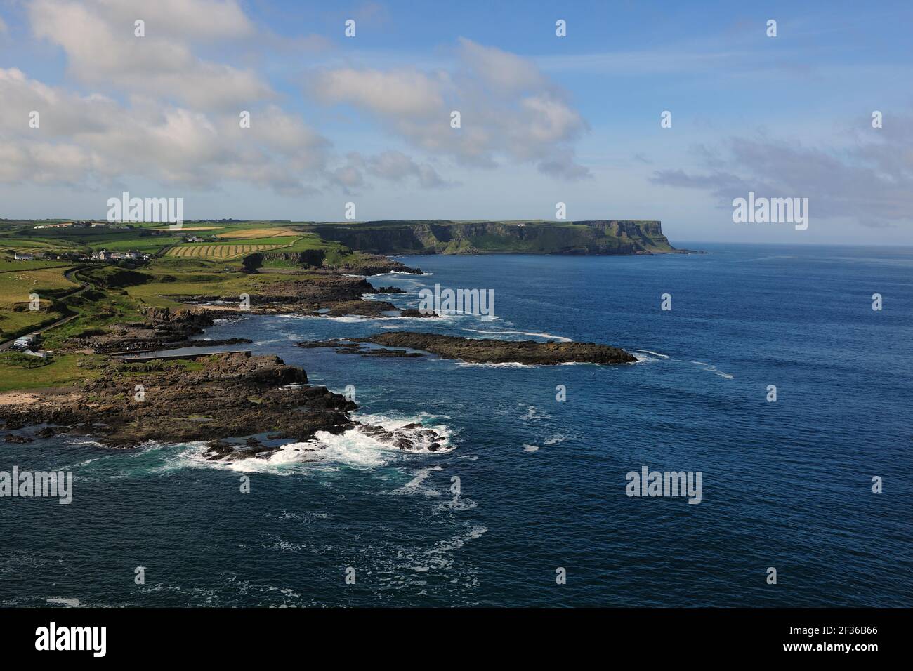 west of Portbraddan north coast, County Antrim GPS Latitude N 55°14.