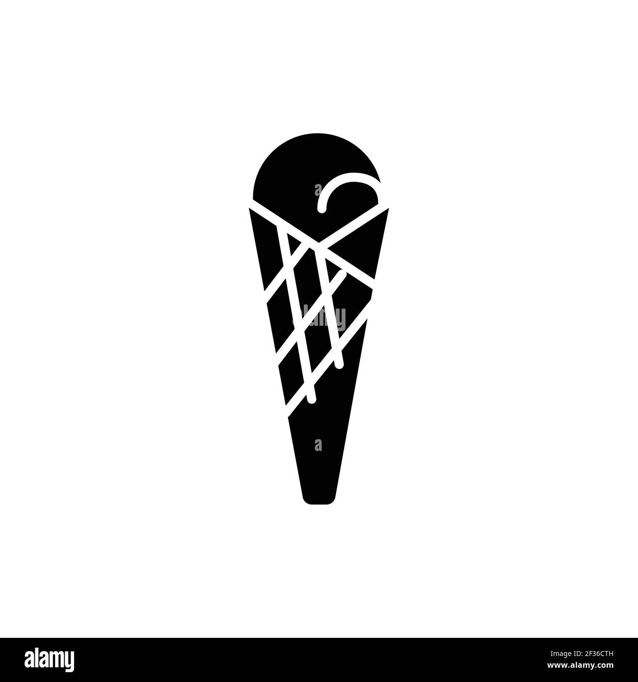 Organic ice cream line icon. Outline pictogram for web page Stock ...