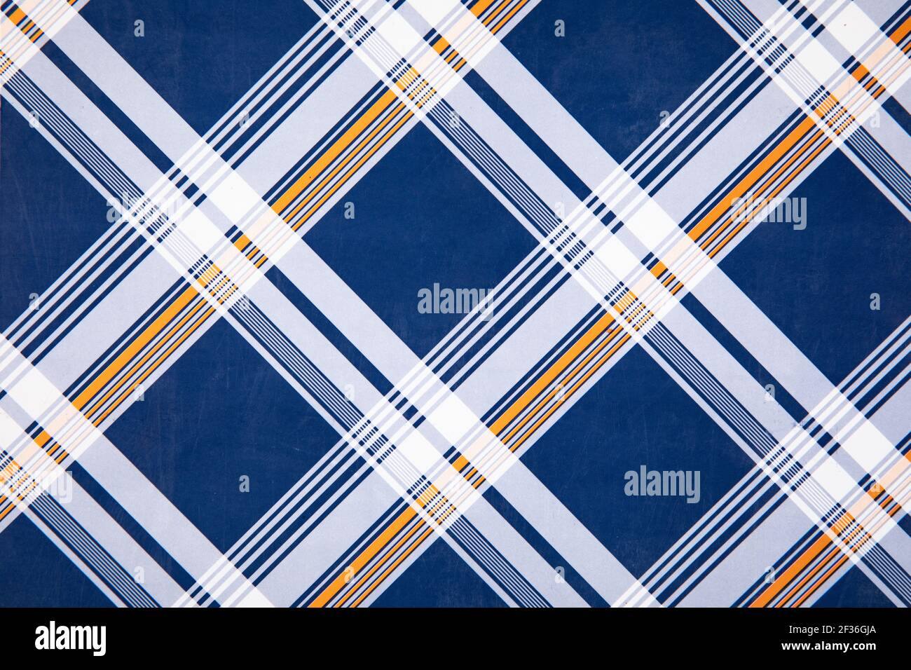A closeup shot of plaid check pattern - perfect for background Stock Photo